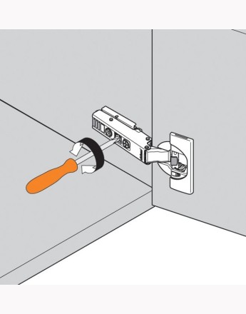 Blum 110° full overlay CLIP Top BLUMOTION hinge soft-close screw-on (71B3550) 