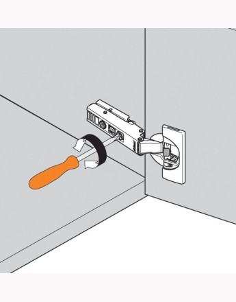 Blum 110° Inset CLIP Top BLUMOTION Hinge Soft-Close Screw-on (71B3750)