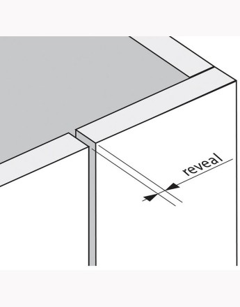 Blum 95° cliptop full overlay inset hinge, screw-on (79B9550) 