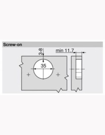 Blum 155° full overlay zero protrusion CLIP Top BLUMOTION wide angle hinge soft-close screw-on (71B7550) 