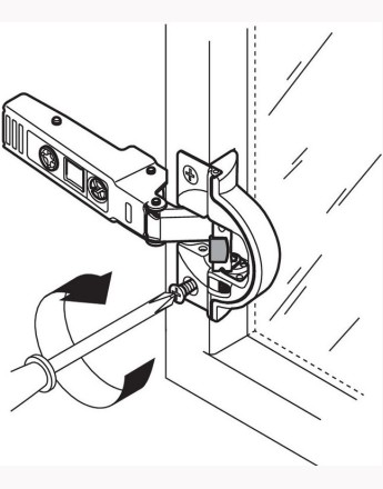 Blum 95° Full overlay CLIP top BLUMOTION narrow aluminum door soft-close hinge blum (71B950A)