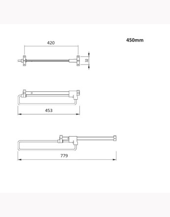 Pull-out clothes hanger - standard