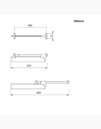 Pull-out clothes hanger - standard