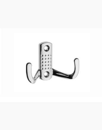 Chrome - coat, towel hanger, double kitchen, bathroom hook (DW341)