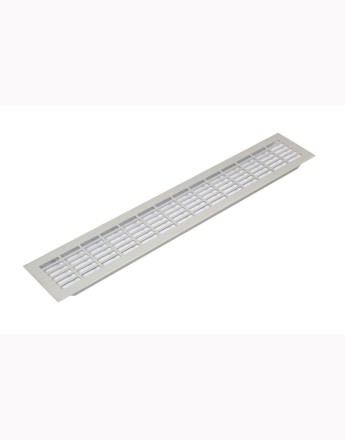 Aluminium vent grill kitchen plinth / worktop heat - aluminum, stainless steel, white, black, chrome, and gold