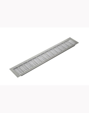 Aluminium vent grill kitchen plinth / worktop heat - aluminum, stainless steel, white, black, chrome, and gold