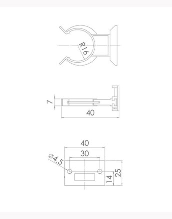 2 x kitchen plinth board clips and brackets for Heavy Duty leg 