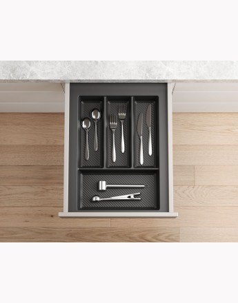 MAX - new, sturdy cutlery tray - allow the cutting of edges - size: 400mm-900mm, graphite