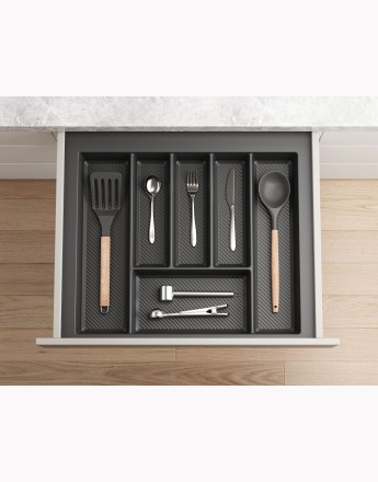 MAX - new, sturdy cutlery tray - allow the cutting of edges - size: 400mm-900mm, graphite