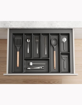 MAX - new, sturdy cutlery tray - allow the cutting of edges - size: 400mm-900mm, graphite